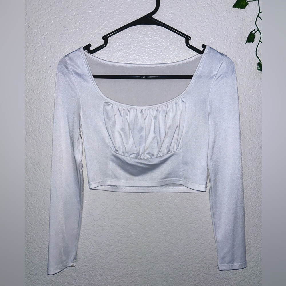 Cute silk top from SHEIN